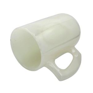 High Quality White Marble Natural Stone one piece polished mug 15cm Tall AU Seller