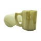 Handmade Vintage White Marble Natural Stone 2 piece set polished mug 10cm Tall AU Seller