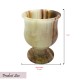 Handmade Natural Green Onyx 6 piece set cups Goblets Vintage Marble Drinks Cordials Glasses Stone Cups