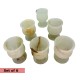 Natural Handmade  Marble 6 piece set cups Goblets Vintage Marble Drinks Cordials Glasses Stone Cups AU Sellers