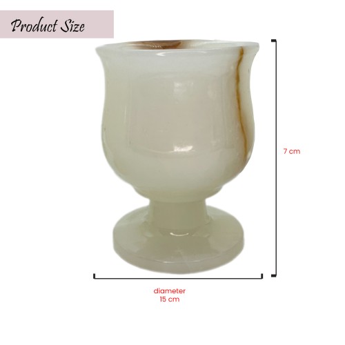 Natural Handmade  Marble 6 piece set cups Goblets Vintage Marble Drinks Cordials Glasses Stone Cups AU Sellers