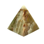 Brand New Handmade Onyx Pyramid 4" inch Multi Texture Green Onyx Marble AU Seller 