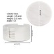 Marble Coasters 3.5”  Inches Handmade Round Set for Office, Kitchen Drinkware Stylish Table décor White Colour