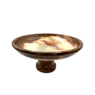 Handmade Green Onyx Natural Marble Stone Kitchen Table Bowl 19.5 cm