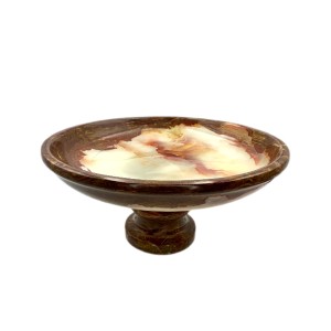 Handmade Green Onyx Natural Marble Stone Kitchen Table Bowl 19.5 cm