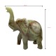 Handmade Green Onyx Plain Elephant Shape 10 Inch Decoration piece for Home & Office