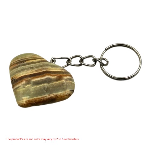 Quality Product Vintage Handmade Heart Shape Keychain Plain and Banded Heart Keychain Plain and Banded