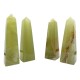 Handmade vintage green onyx tower 6 inch Green onyx Green banded